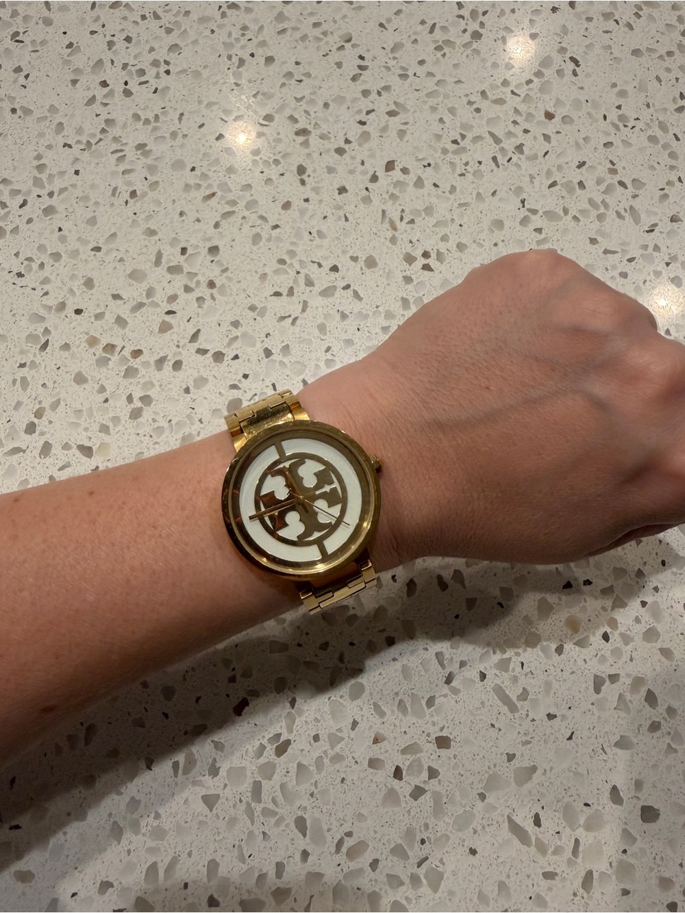 Tory Burch Gold Fashion Wristwatch - Gold Tone